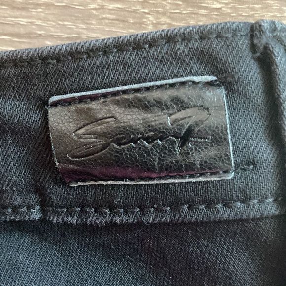 Womens Seven7 Cropped Mid Rise Skinny Jeans size 6 Black with  western style - Picture 14 of 14